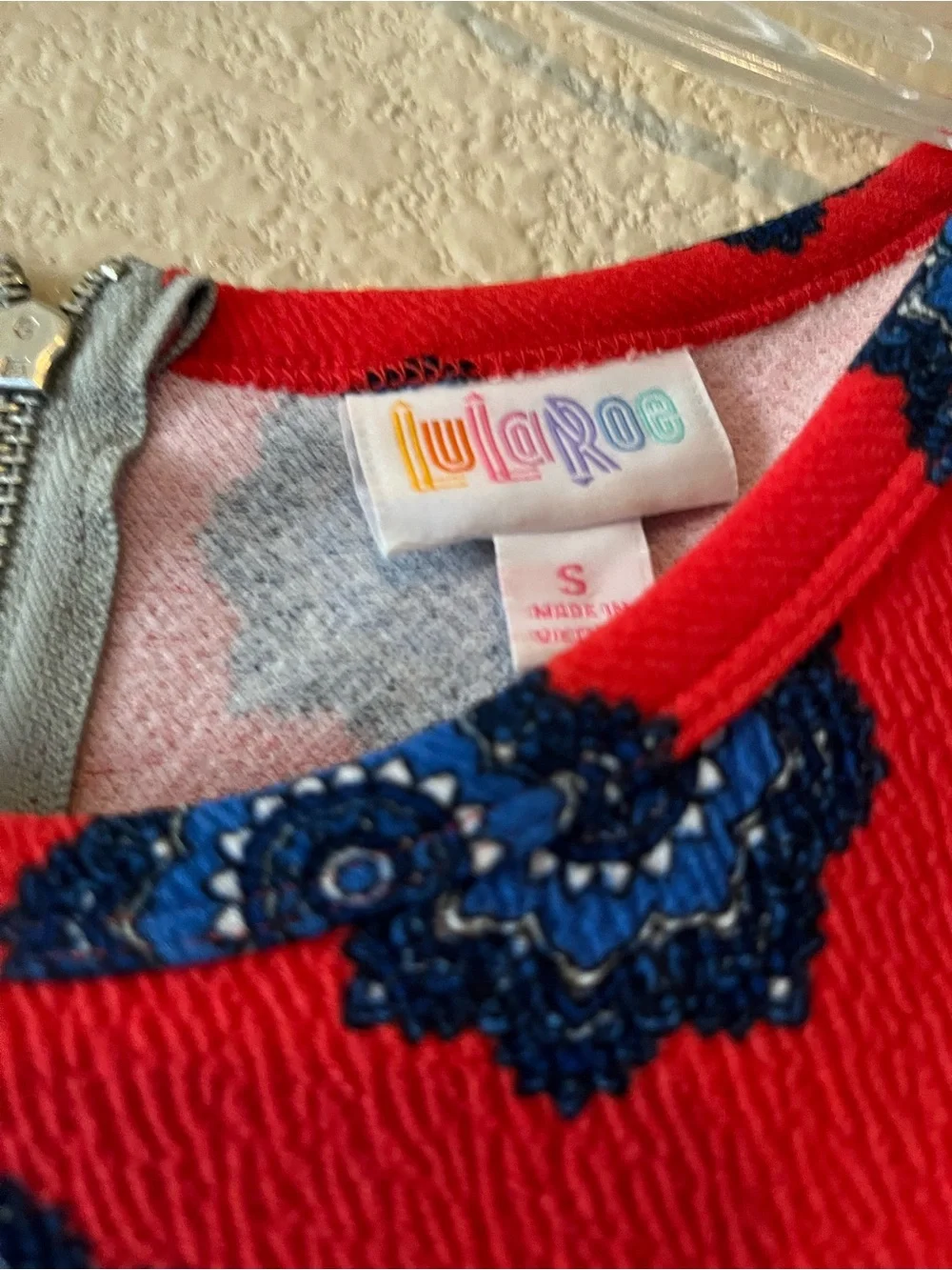 Lularoe Amelia Dress Lot, Size Small and XS “Joy” long pink lace duster vest. - Picture 6 of 7